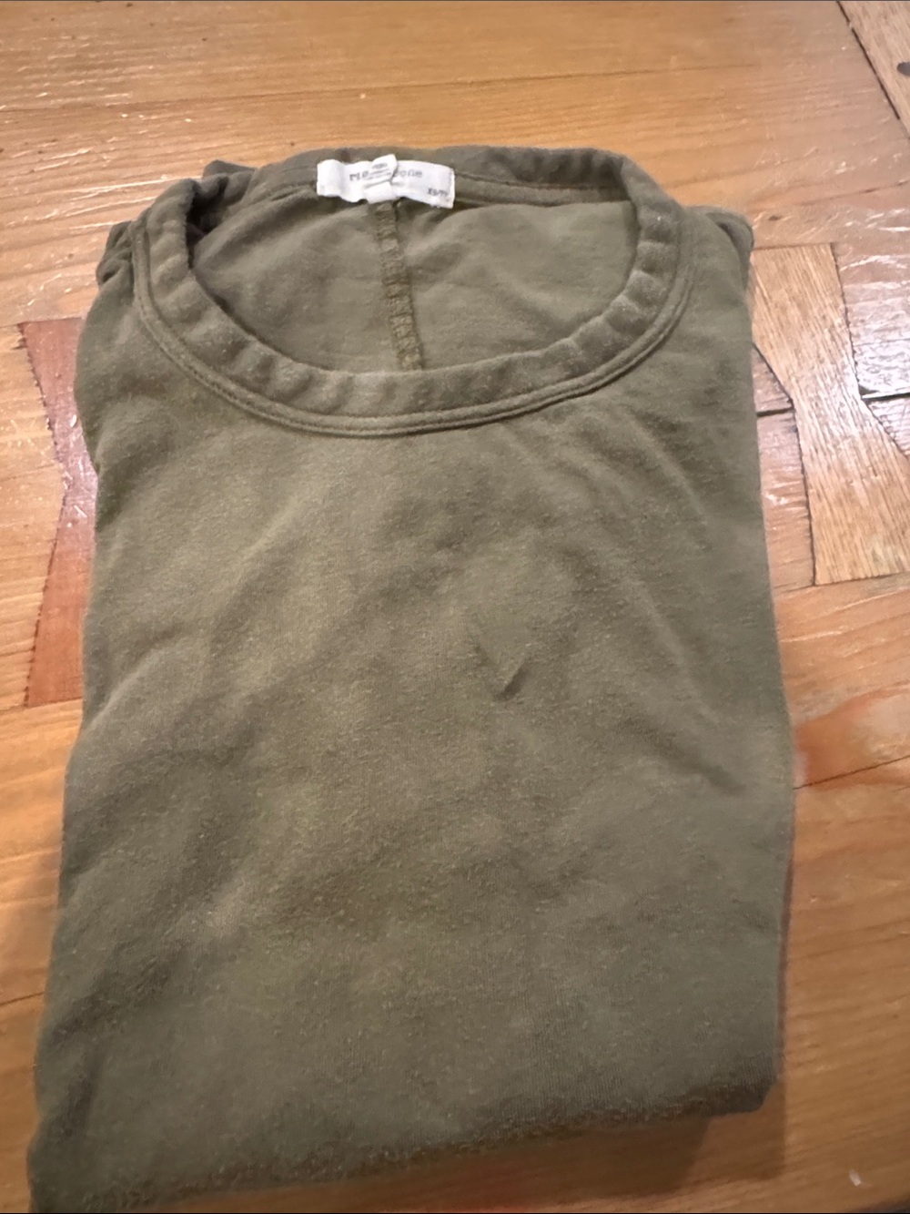 rag & bone Olive Green Short Sleeve Tee